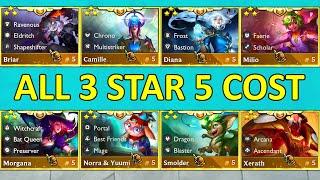 Set 12 ALL 5 Cost Units 3 Star ⭐⭐⭐