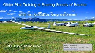 Glider Pilot Training at Soaring Society of Boulder