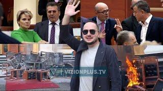 Ervin Salianji nuk është më deputet, opozita i vë zjarrin hyrjes së Kuvendit - Vizion Plus