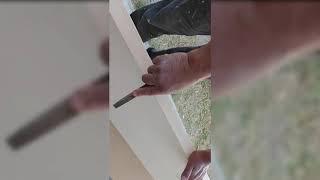 Cómo pegar chapa de madera en una puerta || Carpintería.