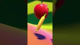 Apple & banana song #apple #banana #applerolling #fruitscolour
