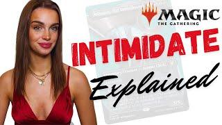 Magic the gathering Keyword abilities explained: how does "INTIMIDATE" work - MTG FAQ: INTIMIDATE!