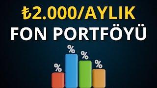 Aylık 2000 TL Yatırım ile Zengin Edecek Fon Portföyü