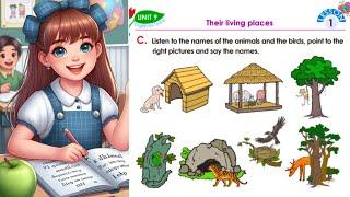 Their living places | Page 86 |  Class 2 Unit 9 lesson 1 |