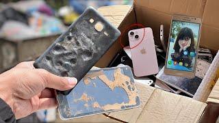 Retrieve Samsung phone from landfill. restored like new. and the ending