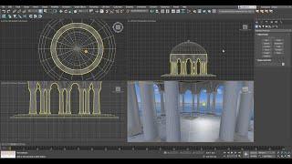 3Ds Max 강좌, 아치돔 신전 모델링