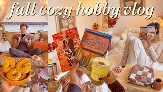 COZY HOBBY VLOG fall reading, scrapbooking, coloring & cozy games