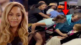 Screaming at a baby over "fake" Beyonce concert