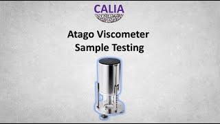 Atago Visco Sample Testing Video