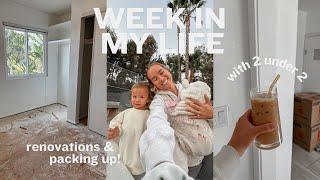 WEEK IN MY LIFE with 2 under 2 | new home renovations, packing, morning at the zoo & more!