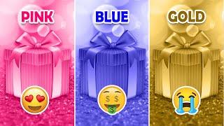 Choose Your Gift...! Pink, Blue or Gold ⭐️ How Lucky Are You?  Quiz Rainbow