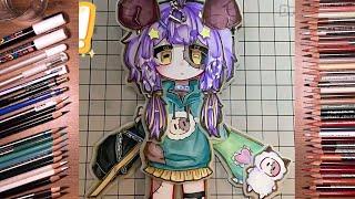 [PAPER DIY]  TUTORIAL MAKE MOVING PAPER DOLLS GACHA |  Draw so easy Anime