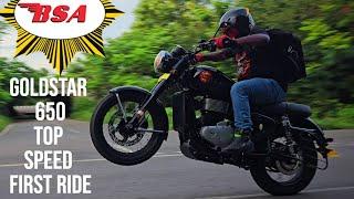 BSA Goldstar 650 Top Speed First Ride Review