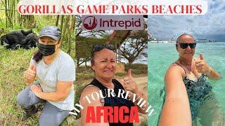 WOW! 27 Days in AFRICA Wild GORILLAS Safari GAME DRIVES Beautiful BEACHES. MY INTREPID TRAVEL REVIEW