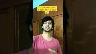 Your Crypto Captain  is back #cryptocurrency #crypto #cryptonews