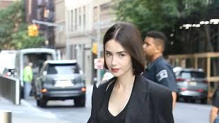 Lily Collins Arrives at The View in New York