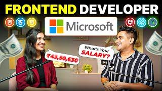 How She Hired as Frontend Developer in Microsoft - Step by Step to Crack Product Companies in 2025