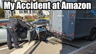 My First Car Accident While Delivery Packages