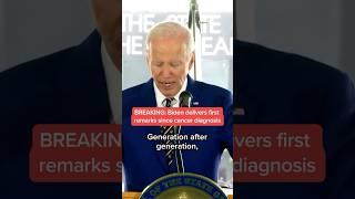 BREAKING: Biden delivers first remarks since diagnosis