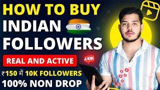 How To Buy Indian Followers  Rs 150 में 10k Non Drop Follower | Real And Active Instagram Followers