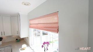 DIY Roman Shades From Blinds | withHEART