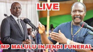 LIVE: President Ruto & other Leaders Attend the late MP Malulu Injendi Funeral Service in Malava!!