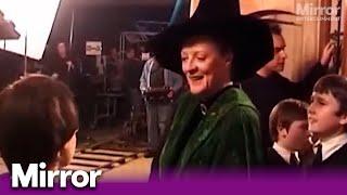 Behind the scenes with Maggie Smith on the set of Harry Potter