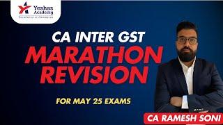 CA Inter GST | Marathon Revision | Part 5 | May Exams | 100% English |  CA Ramesh Soni
