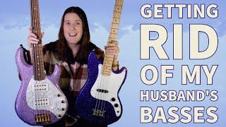 Getting rid of my husband's basses—finally!