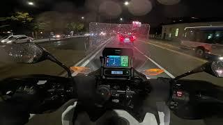 Insta360 Ace Pro - Pure video test in low light - Honda NT1100 testing Hippo Hands diy mount