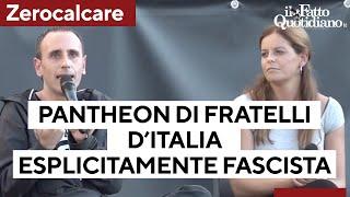 Zerocalcare: "Il pantheon di Fratelli d'Italia è esplicitamente fascista"