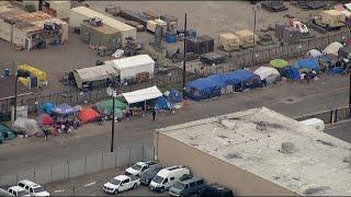 City of San Diego cleaning up homeless encampment in Midway area