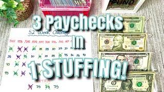 Last August Paychecks  | Server Income  | Cash Stuffing 