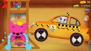 ANGELA TOM in CRAZY TAXI vs PinkFong in Guillotine | Kick The Buddy