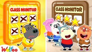 Rich Student vs Broke Student, Who is The Best Class Monitor? First Day of School | Wolfoo Channel