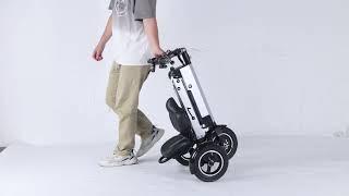 Topmate ES35 Electric Tricycle with Reclining Seat Cushion Unfolding and Folding Tutorial !