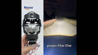 NUIU 2.5 inches projector. #accessories #autoparts #ledlights #factory #led #biled #headlights