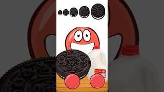 Small, Big, Giant Oreos!?  Red Ball 4 Animation (w/ @LukeDidThat) #asmr #eatingshow