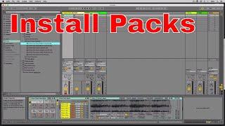 How to Install Packs Ableton Live Tutorial