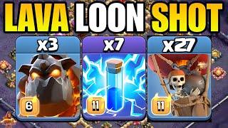 LAVALOON ZAP TH16 Attack Strategy with Army Link | Th16 Legend League Attack Strategy