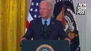 Biden calls Kamala Harris ‘boss’ and JD Vance ‘secretary’ in meandering remarks at gun control event