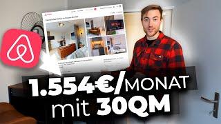 Dieses 1-Zimmer Airbnb verdient uns jeden Monat 1,500€+(Roomtour+Zahlen)