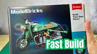 Sluban Motorcycle Model Bricks R75MS 1/12 Scale #fastbuild