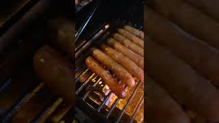 Cooking Bacon and sausages on the BBQ episode 2