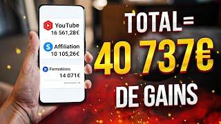 J'ai gagné 40 737€ sur ma chaine Youtube (SURPRISE à 3:01)