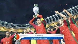 PES 2016 - PORTUGAL vs FRANCE 1-0 - UEFA Euro 2016 FINAL (Simulation)