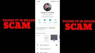 TELUGU FF ID SELLER SCAM 