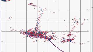 Example of hydraulic fracture,  seismic moment tensor.