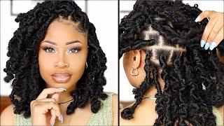 Easy BUTTERFLY BOB LOCS TUTORIAL (No Crochet)