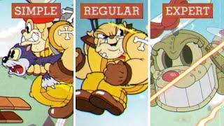 Cuphead DLC - The Howling Aces - Simple vs Regular vs Expert Difficulty